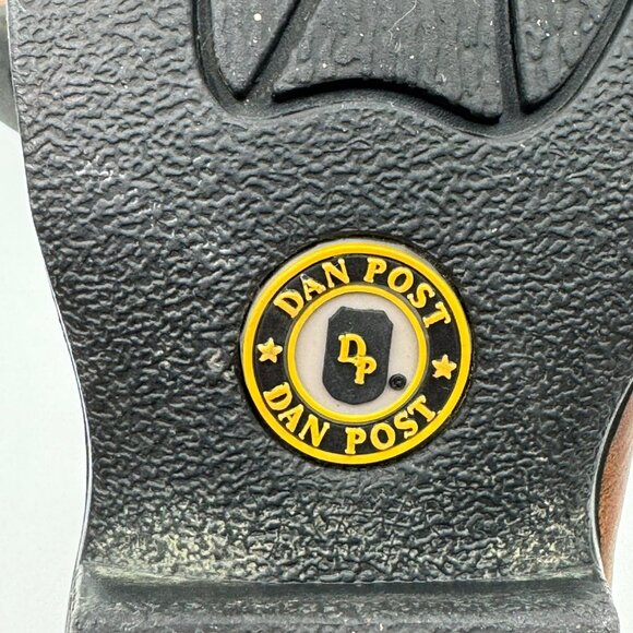 Dan Post Girls Western Boots Square Toe Purple/Brown Leather Size 12D - Picture 8 of 9